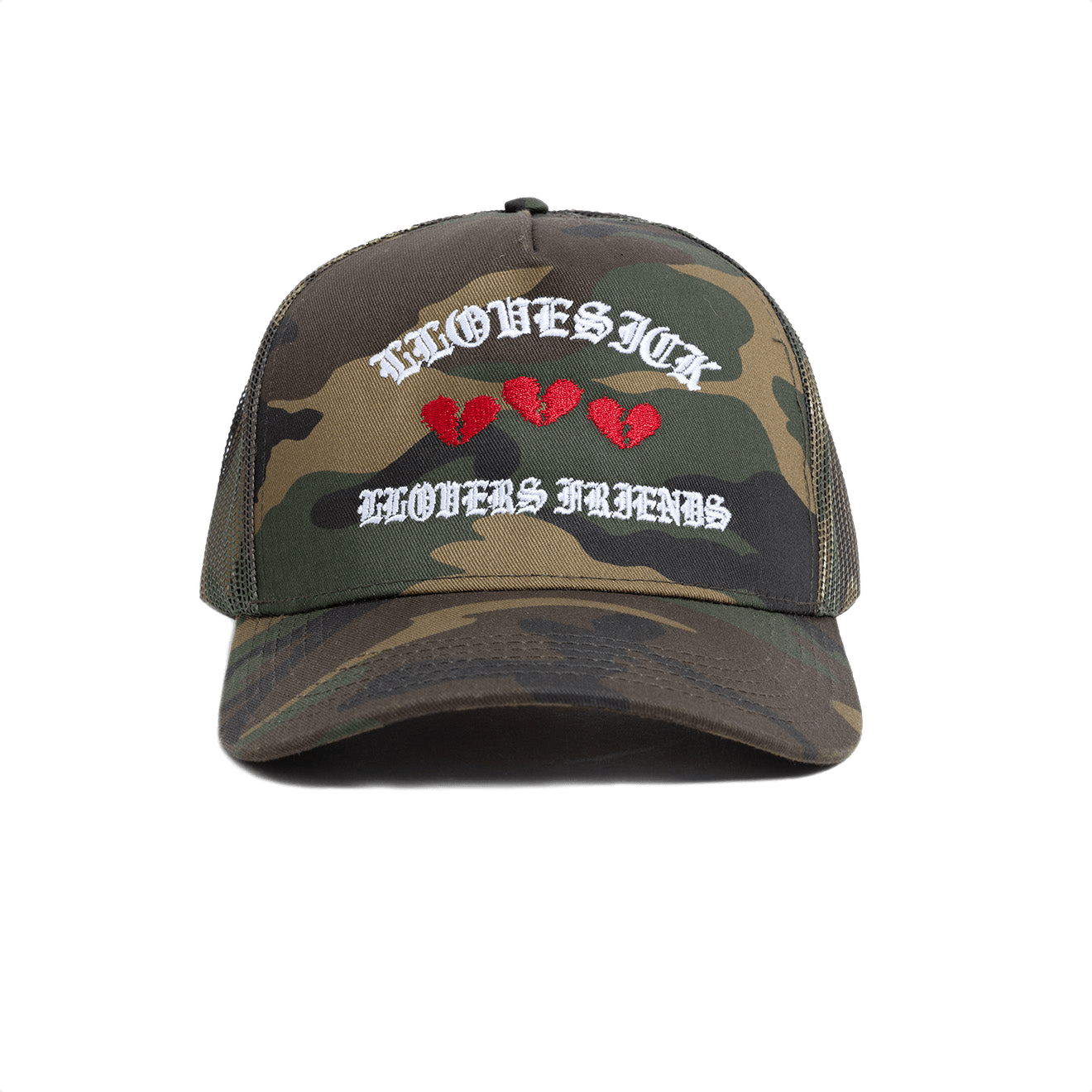 Trinity Hearts Trucker Cap (Camo)